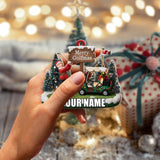 Maxcorners Custom Name Merry Golfmas Christmas Ornament, Gift For Golf Lover, Xmas Ornament