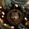 Maxcorners Personalized Woodland Hunting Acrylic Christmas Ornament Custom Gift For Hunters 2D Flat