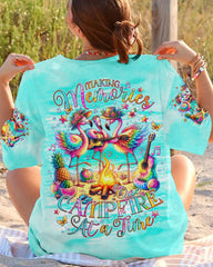 Maxcorners Making Memories One Campfire At A Time Flamingo All Over Print LM2101