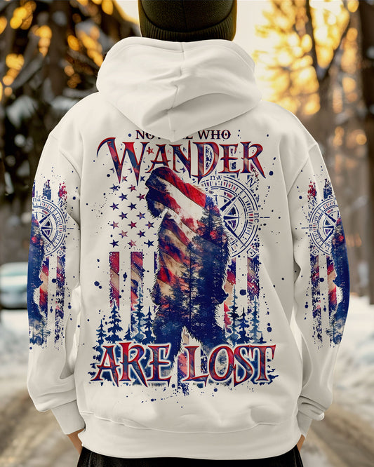 Maxcorners Not All Who Wander Are Lost Bigfoot All Over Print LM2101