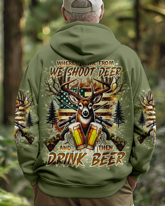 Maxcorners We Shoot Deer And Then Drink Beer All Over Print LM1601