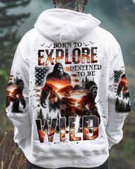 Maxcorners Born To Explore Destined To Be Wild Bigfoot All Over Print LM2101