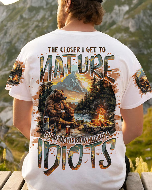 Maxcorners The Closer I Get To Nature Bear All Over Print LM2101