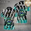 Maxcorners Darts Shirt King Lightning Black White Flame Crown Multioptions Personalized Name, Team Name Unisex 3D Shirt