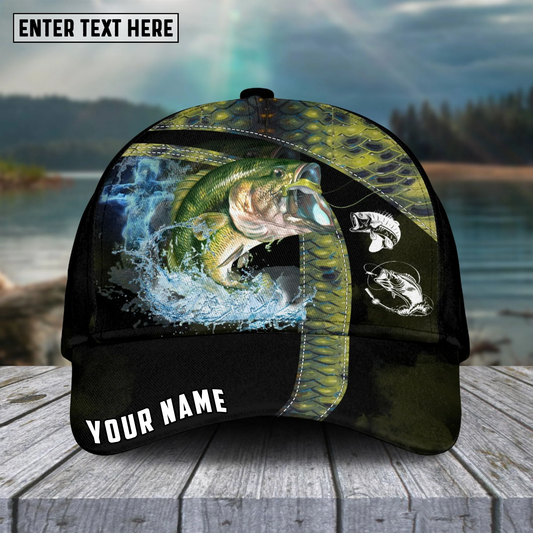 Maxcorners Fishing Cross Water Skinfish Water Sport Pattern Personalized Name 3D Cap (11 Breeds)