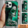 Maxcorners Sugar Skull Woman Gothic Beauty Dart Style Multicolor Options Personalized Name 3D Phonecase