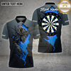 Maxcorners Dartboard Fire Valkyrie Cracked Lava Stone Multicolor Options Personalized Name, Team Name Unisex 3D Shirt