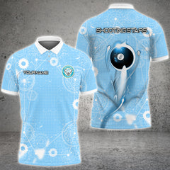 Maxcorners Billiards 8 Ball Gear Personalized Name 3D Shirt For Steven Hall