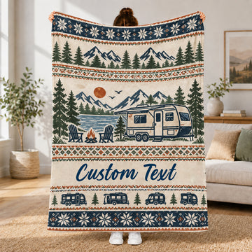 Maxcorners Classic RVs Life Custom Name 3D Blanket