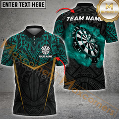 Maxcorners Darts Vortex Multicolor Customized Name, Team Name 3D Shirts