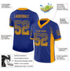 Maxcorners Custom Royal Gold-Navy Drift Fashion Football Jersey LM2605