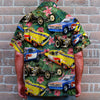 Maxcorners Drag Racing Custom Car Photos with Floral Pattern, Personalized Hawaiian Shirt, Gifts for Drag Racers