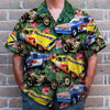 Maxcorners Drag Racing Custom Car Photos with Floral Pattern, Personalized Hawaiian Shirt, Gifts for Drag Racers