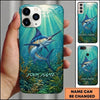 Maxcorners Underwater Sunlight Aquatic Scenery Custom Name Fishing Phone Case