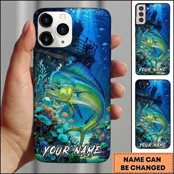 Maxcorners Fishing Deep Blue Coral Reef Customized Name 3D Cap