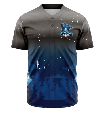 Maxcorners Minnesota 2025 - Button Up Baseball Dark LM1009