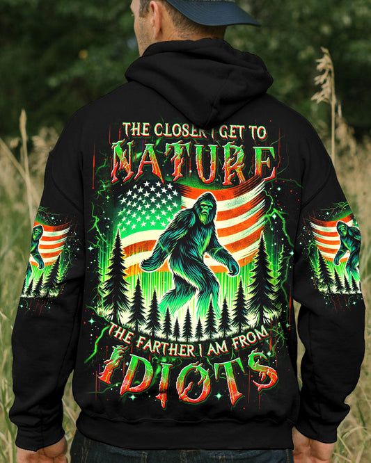 Maxcorners (Hot Deal) The Closer I Get To Nature Bigfoot All Over Print LM1601