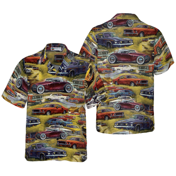Maxcorners Retro Hot Rod 3D Hawaiian Shirt