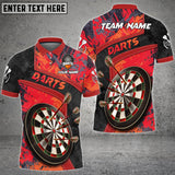 Maxcorners Darts Grunge Abstract Personalized Name, Team Name Unisex 3D Shirt ( More Color Options )