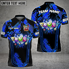 Maxcorners Bingo Grunge Multicolor Option Customized Name 3D Shirt