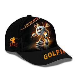 Maxcorners Golf King Personalized Golf Cap, Funny Golf Cap, Gift For Dad, Golf Gift For Men