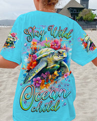 Maxcorners Stay Wild Ocean Child Turtle All Over Print LM2101