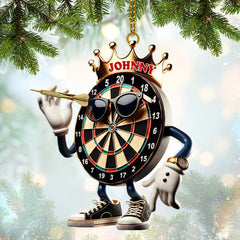 Maxcorners Custom Name Dart Ornament, Christmas Gift Decoration 2D Flat LM2111