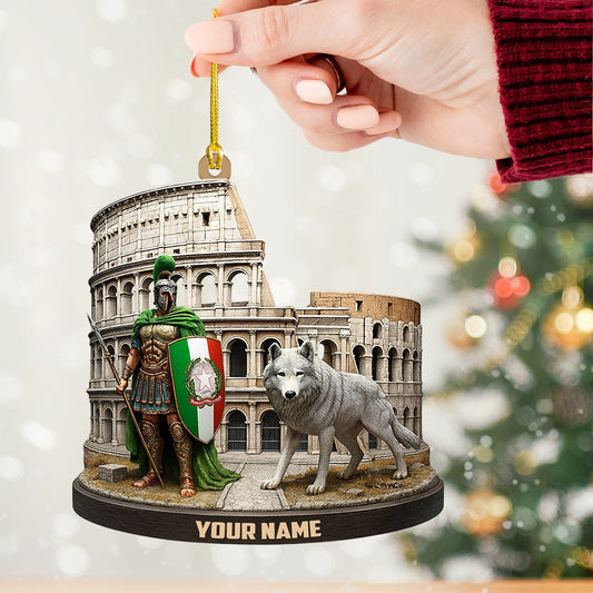 Maxcorners Italy, Home Decor, Christmas Ornament, Personalized Ornament 2D Flat LM2111