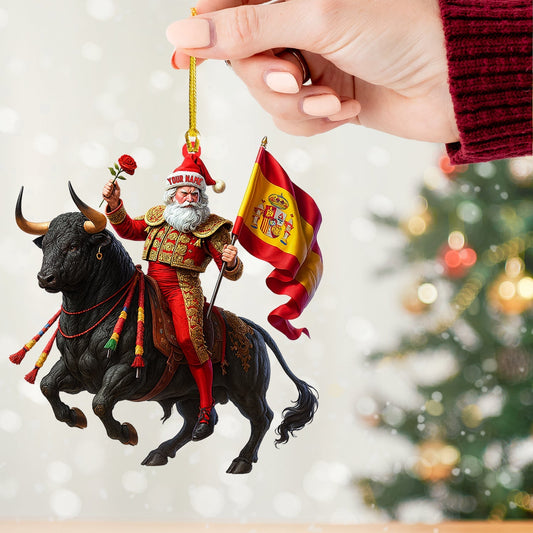 Maxcorners Christmas Spain, Home Decor, Christmas Ornament, Personalized Ornament 2D Flat LM2111