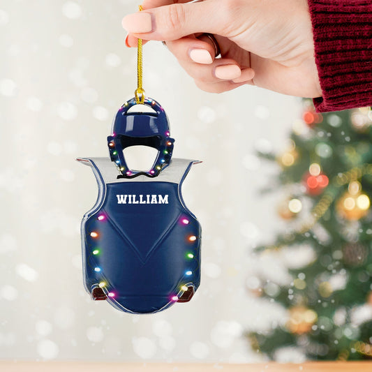 Maxcorners Custom Ornament, Martial Armor Vest Ornament, Christmas Decor 2D Flat LM2211