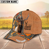 Maxcorners Elk Hunting Leather Pattern Personalized 3D Cap