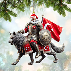 Maxcorners Custom Name Turkey Ornament, Turkey Lover Christmas Gift 2D Flat LM2111