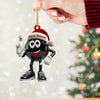 Maxcorners Bowling Ball Christmas Ornament, Personalized Ornament 2D Flat LM2211