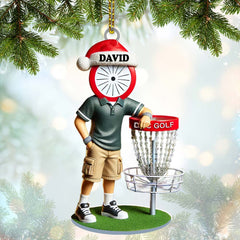 Maxcorners Custom Name Golf Ornament, Christmas Gift Decoration 2D Flat LM2211
