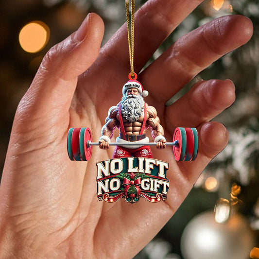 Maxcorners No Lift No Gift Home Decor Christmas Ornament, Personalized Ornament 2D Flat LM2211