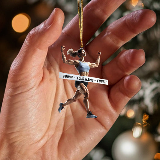 Maxcorners Strong Woman Home Decor Christmas Ornament, Personalized Ornaments 2D Flat LM2211