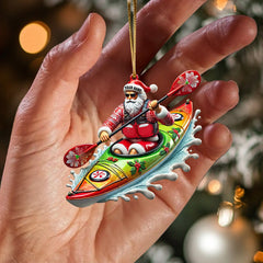 Maxcorners Kayak Christmas Home Decor Christmas Ornament, Personalized Ornament 2D Flat LM2211