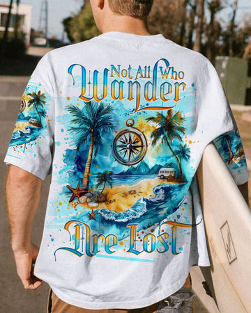 Maxcorners Not All Who Wander Are Lost Compass All Over Print LM2101