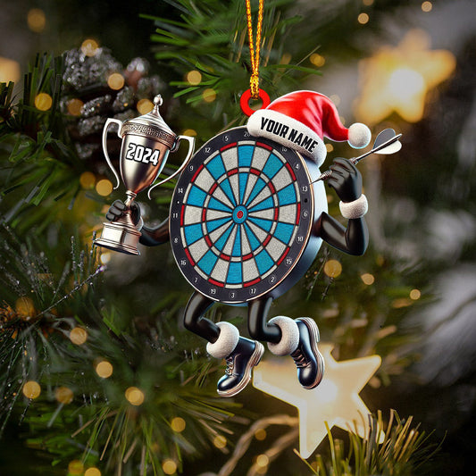 Maxcorners Champion Darts Home Decor Christmas Ornament, Personalized Ornament 2D Flat LM2211