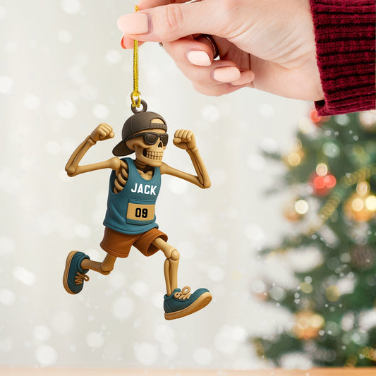 Maxcorners Running Men, Home Decor, Christmas Ornament, Personalized Ornament 2D Flat LM2111