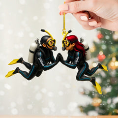 Maxcorners Diver, Home Decor, Christmas Ornament, Personalized Ornaments 2D Flat LM2111