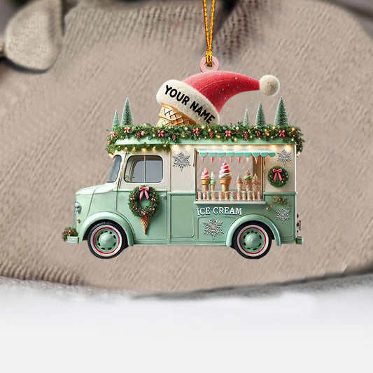 Maxcorners Christmas Car Home Decor Christmas Ornament, Personalized Ornament 2D Flat LM2211