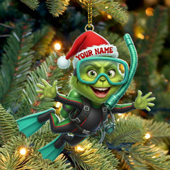 Maxcorners Diver ELF, Home Decor, Christmas Ornament, Personalized Ornament 2D Flat LM2111