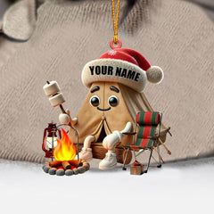 Maxcorners Christmas Camping Ornament, Personalized Ornament 2D Flat LM2211