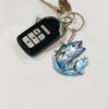 Maxcorners Tuna Fishing Keychain Fish Water Splash Art Personalized Name 2D Keychain