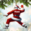 Maxcorners Custom Name Ping Pong Santa Ornament, Ping Pong Christmas Gift 2D Flat LM2111