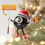 Maxcorners 8-Ball Beer Christmas Ornament