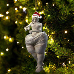 Maxcorners Custom Name Sculpture Artist Ornament, Christmas Gift Decor 2D Flat LM2111