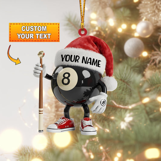 Maxcorners Billiard Holiday Pool Ornament