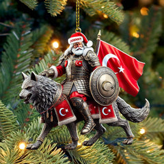 Maxcorners Custom Name Turkey Ornament, Turkey Lover Christmas Gift 2D Flat LM2111